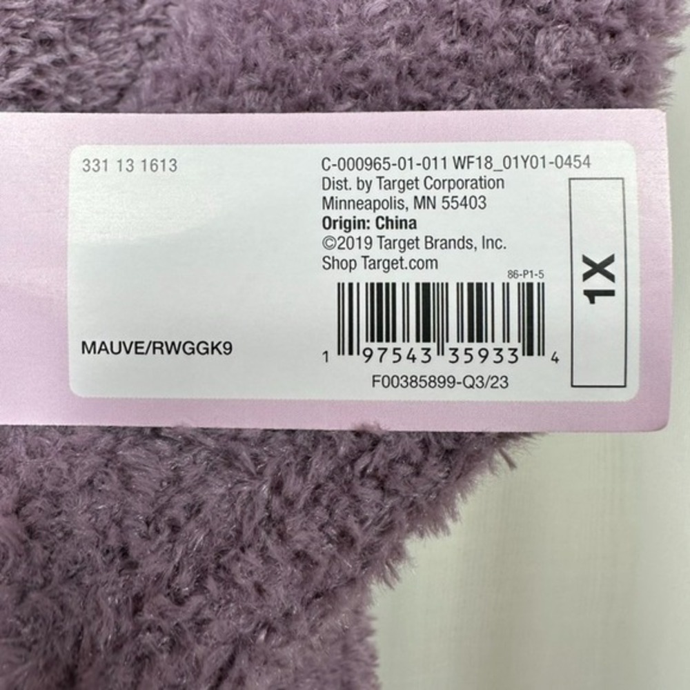Wild Fable Off The Shoulder Fuzzy Sweater Dress 1X‎ Mini Purple Pastel NEW - Picture 7 of 8